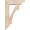 Ekena Millwork Westlake Traditional Smooth Bracket w/ Offset Brace, Douglas Fir, 5 1/2"W x 16"D x 24"H BKT0604X16X24WTL01SDF - alternate 3